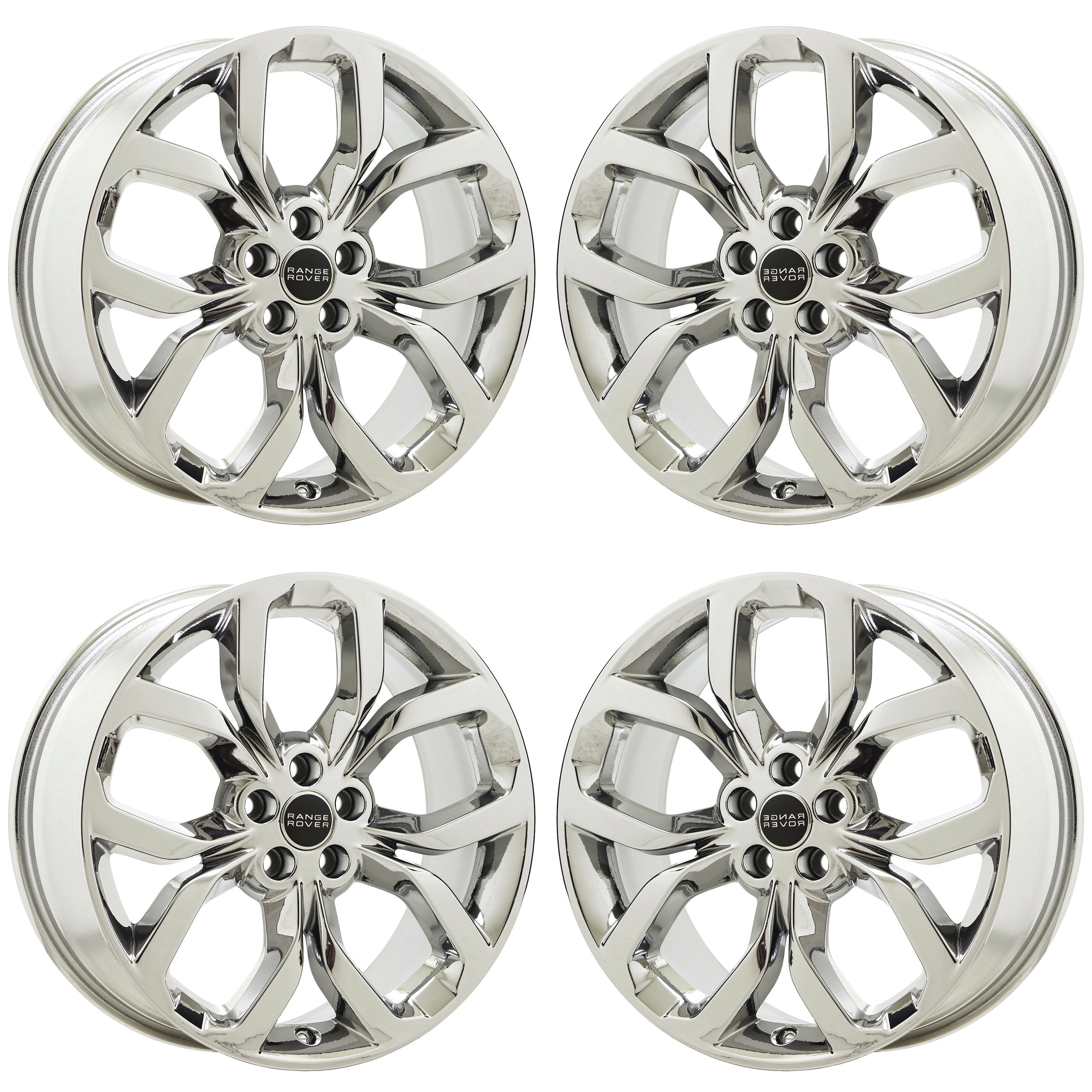 19" Range Rover Sport Bright Chrome wheels rims Factory OEM set 4 72262